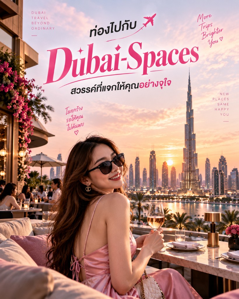 ท่องไปกับ Dubai-Spaces สวรรค์ที่แจกให้คุณอย่างจุใจ